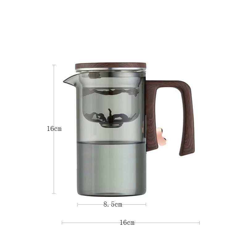 One Click Magnetic Switch Tea Separation Filtration Tea Pot Kungfu Teaware Water Separation Inner Container Heatable Teapot