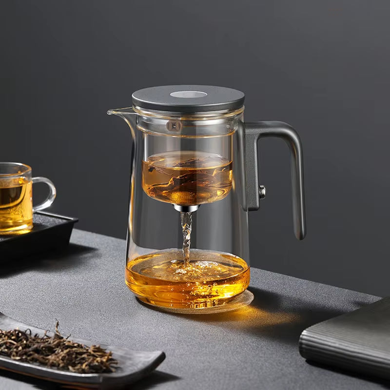 One Click Magnetic Switch Tea Separation Filtration Tea Pot Kungfu Teaware Water Separation Inner Container Heatable Teapot
