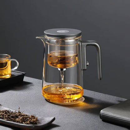 One Click Magnetic Switch Tea Separation Filtration Tea Pot Kungfu Teaware Water Separation Inner Container Heatable Teapot