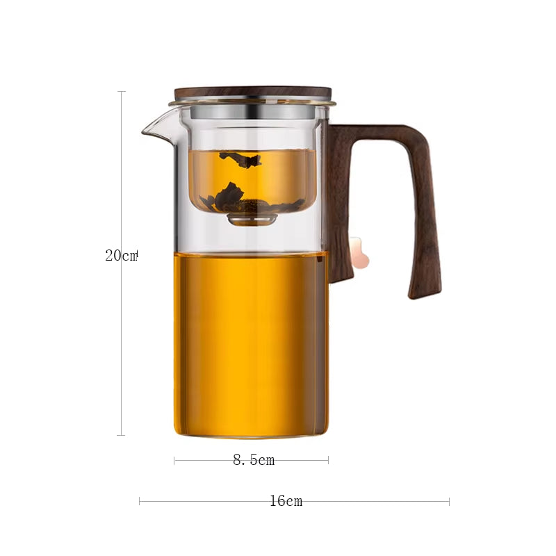 One Click Magnetic Switch Tea Separation Filtration Tea Pot Kungfu Teaware Water Separation Inner Container Heatable Teapot
