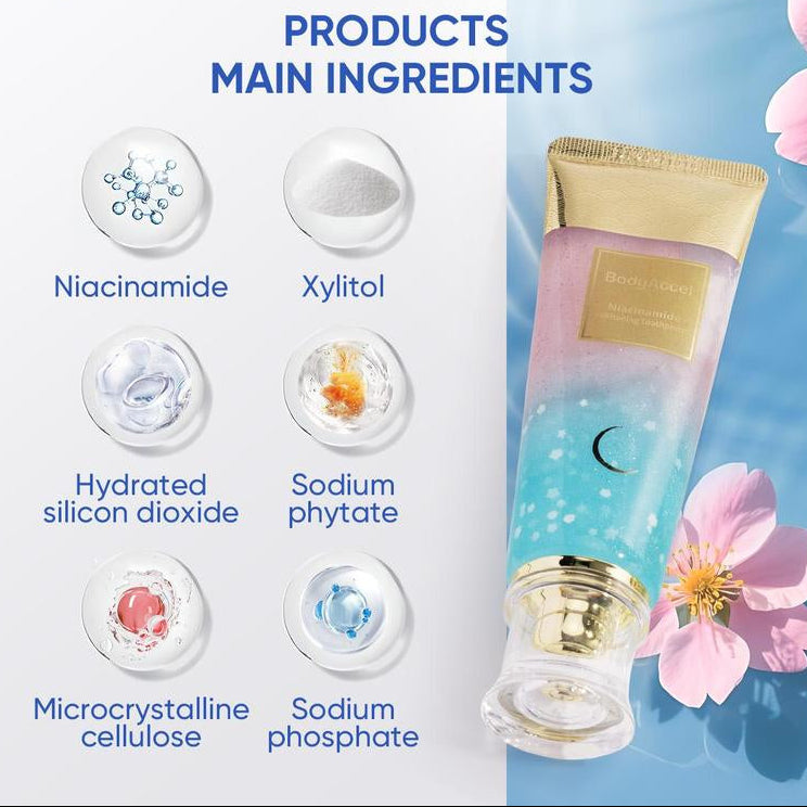 【Buy 1 Free 1】Bodyaccel Probiotic Whitening Toothpaste, Free of Fluoride, Nicotinamide, anti Plaque, Oral Health Management Teeth Whitening Solution