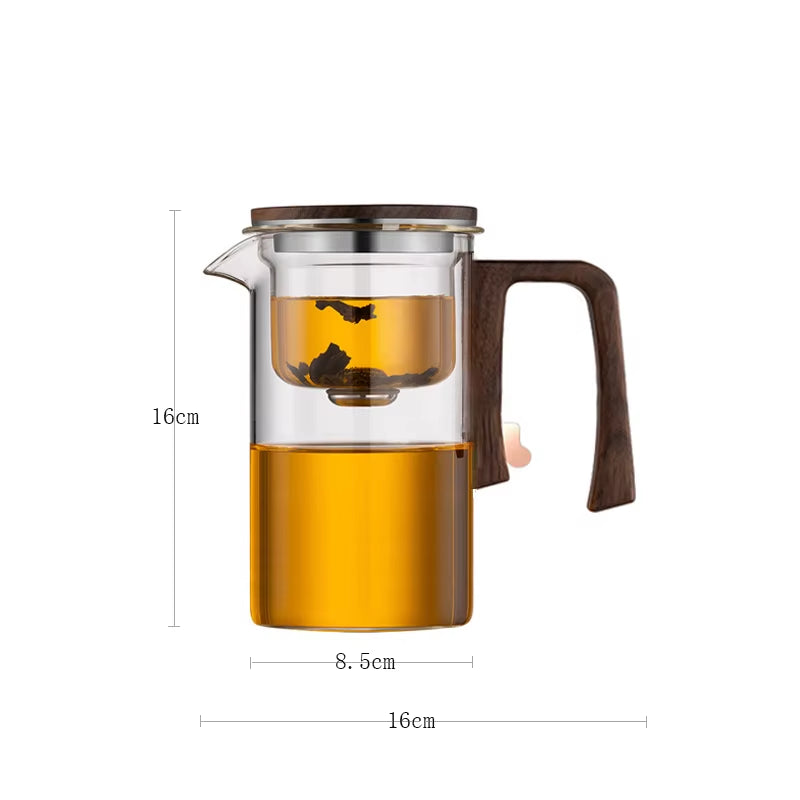 One Click Magnetic Switch Tea Separation Filtration Tea Pot Kungfu Teaware Water Separation Inner Container Heatable Teapot