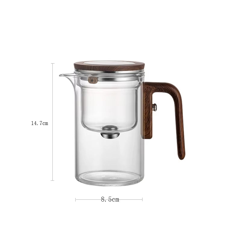 One Click Magnetic Switch Tea Separation Filtration Tea Pot Kungfu Teaware Water Separation Inner Container Heatable Teapot