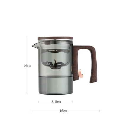 One Click Magnetic Switch Tea Separation Filtration Tea Pot Kungfu Teaware Water Separation Inner Container Heatable Teapot
