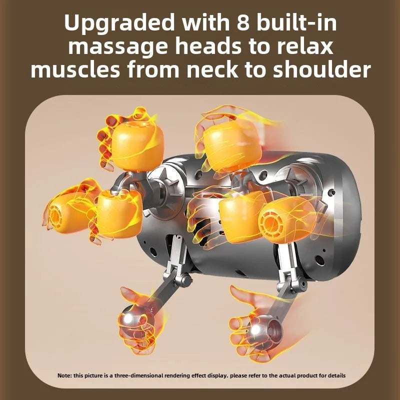Wireless Neck and Back Massager Neck and Shoulder Knead Ing Massage Shawl Neck Cervical Relaxing Trapezius Massager