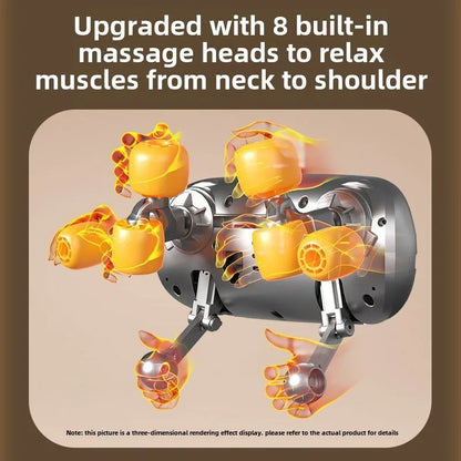 Wireless Neck and Back Massager Neck and Shoulder Knead Ing Massage Shawl Neck Cervical Relaxing Trapezius Massager
