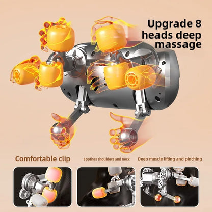 Wireless Neck and Back Massager Neck and Shoulder Knead Ing Massage Shawl Neck Cervical Relaxing Trapezius Massager