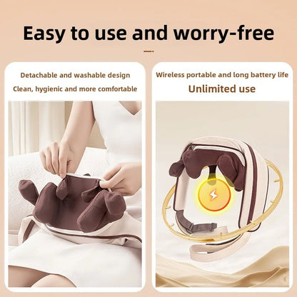 Wireless Neck and Back Massager Neck and Shoulder Knead Ing Massage Shawl Neck Cervical Relaxing Trapezius Massager