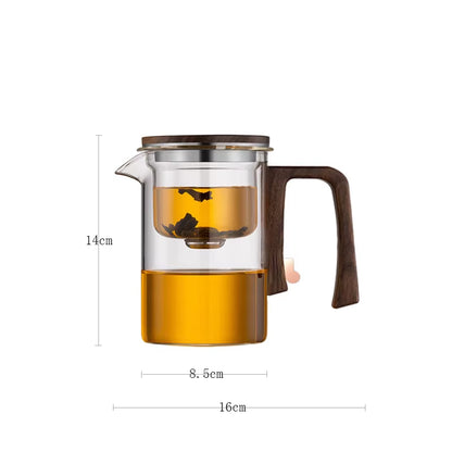 One Click Magnetic Switch Tea Separation Filtration Tea Pot Kungfu Teaware Water Separation Inner Container Heatable Teapot