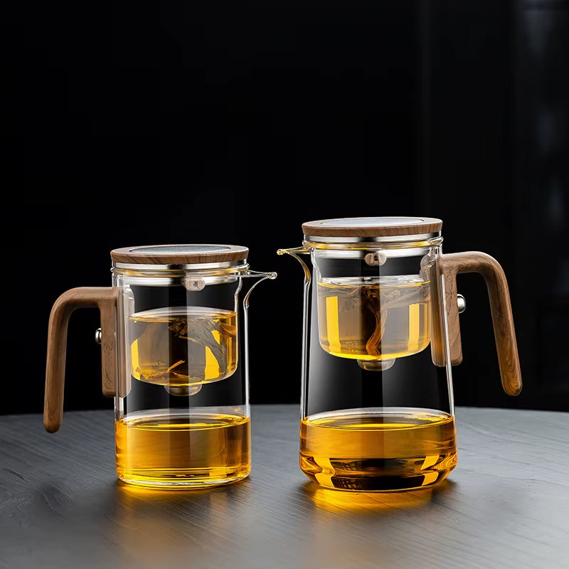 One Click Magnetic Switch Tea Separation Filtration Tea Pot Kungfu Teaware Water Separation Inner Container Heatable Teapot