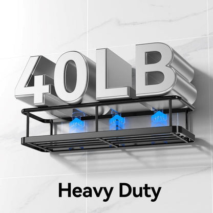 Bathroom Storage Rack Set,5 Pack Shower Caddyshelf Organizer. Adhesive Wall-Mounted Shower Rack. No Drillinglarge-Capacity. Rustproof Soapstorage Rack for Bathroom, Kitchen